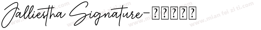 Jalliestha Signature字体转换
